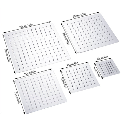 12/10/8/6/4 inch Rainfall Shower Head